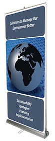 Double sided rollup banner stand calgary